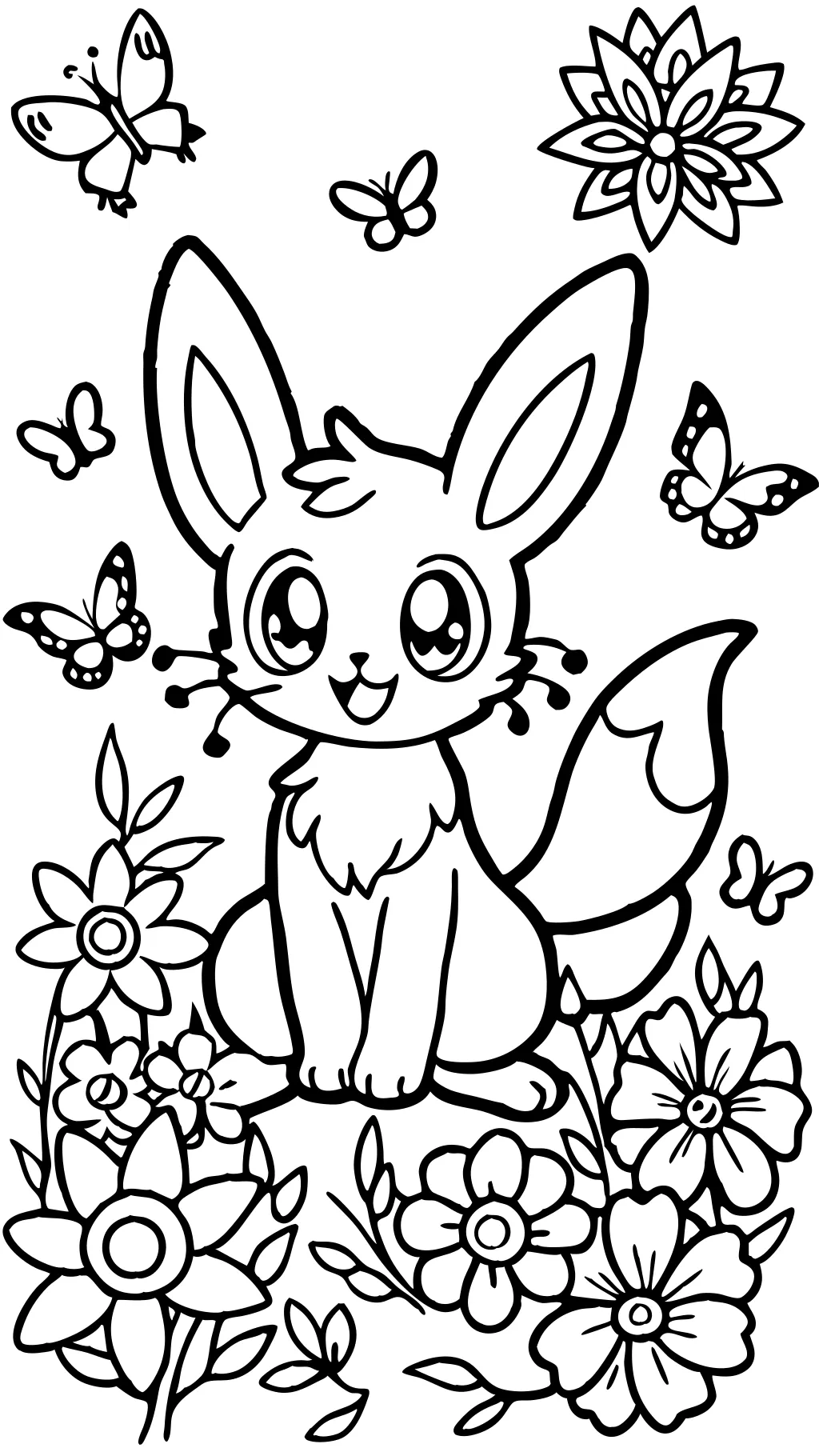 páginas para colorear de Pokemon Sylveon